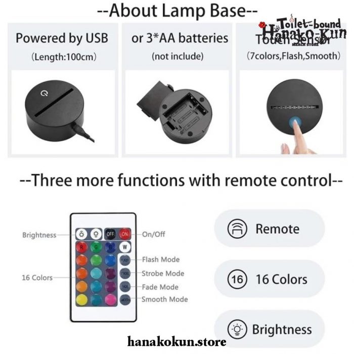 2021 Hanako Kun & Yashiro Nene Led Lamp