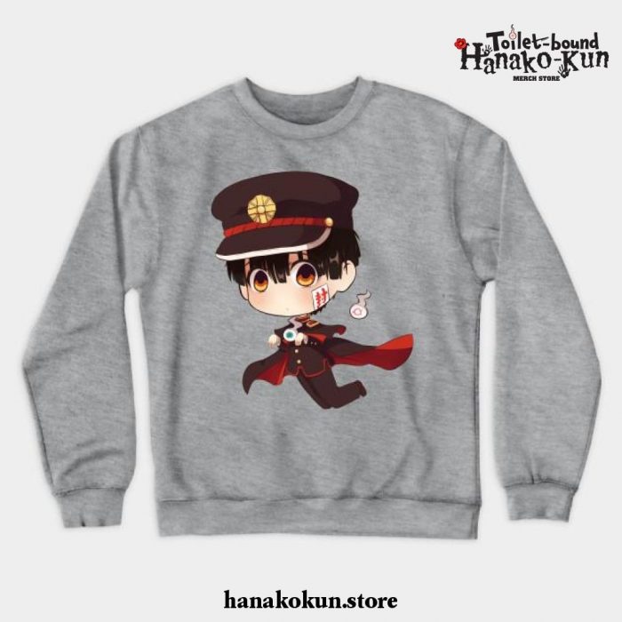 Chibi Hanako Crewneck Sweatshirt Gray / S