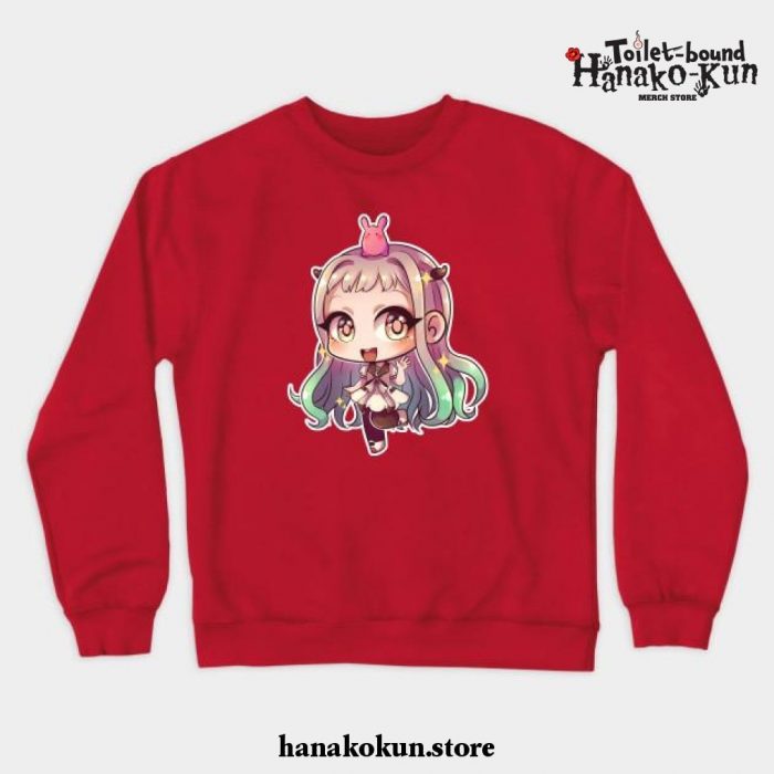 Chibi Yashiro Nene And Mokke - Toilet Bound Hanako-Kun Crewneck Sweatshirt Red / S