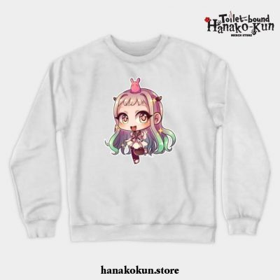 Chibi Yashiro Nene And Mokke - Toilet Bound Hanako-Kun Crewneck Sweatshirt White / S