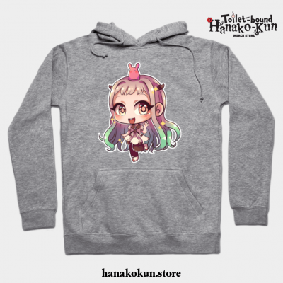 Chibi Yashiro Nene And Mokke - Toilet Bound Hanako-Kun Hoodie Gray / S