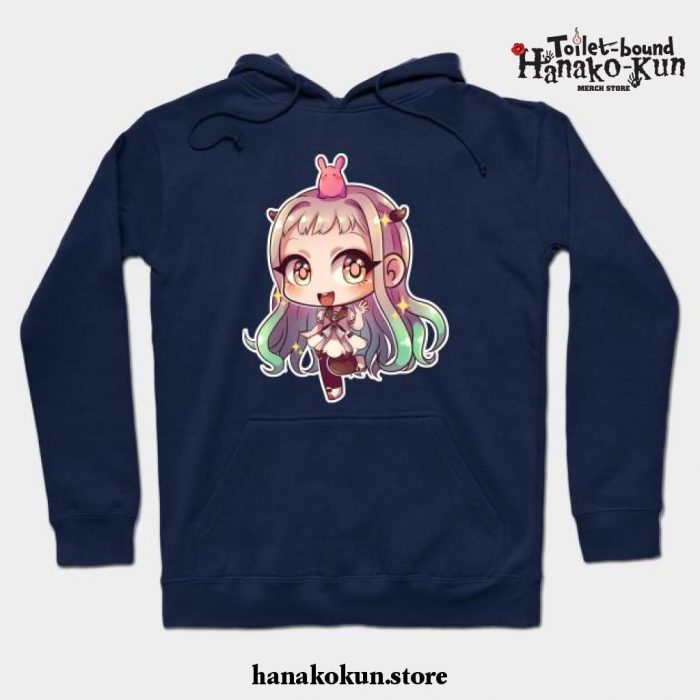 Chibi Yashiro Nene And Mokke - Toilet Bound Hanako-Kun Hoodie Navy Blue / S