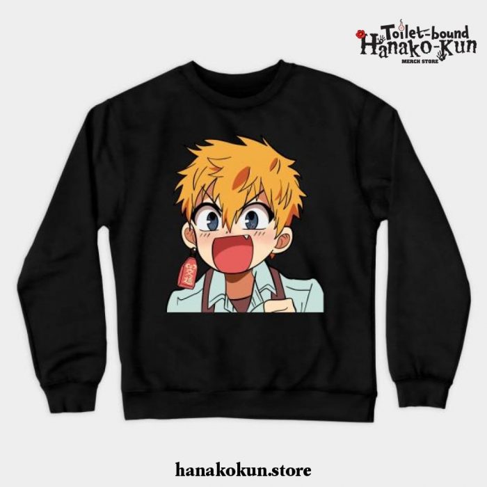 Cute Jibaku Shounen Hanako-Kun Crewneck Sweatshirt Black / S