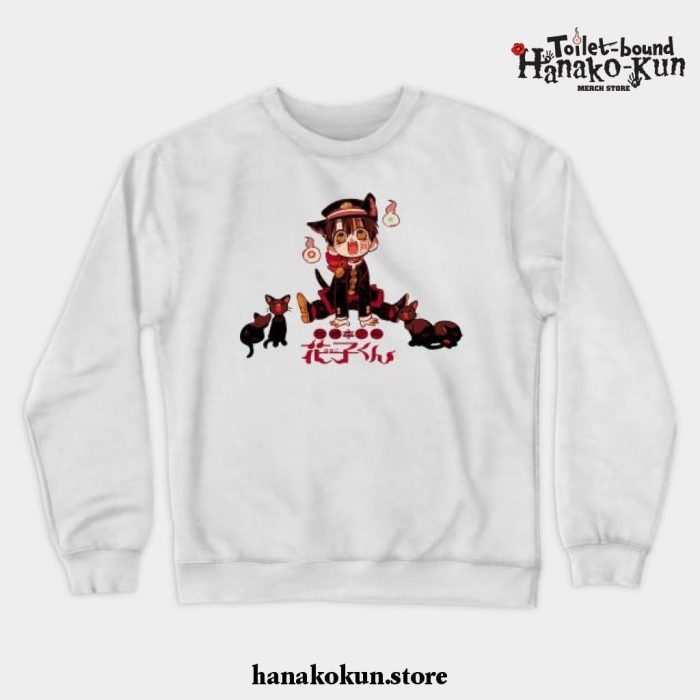 Hanako And Kitty Crewneck Sweatshirt White / S