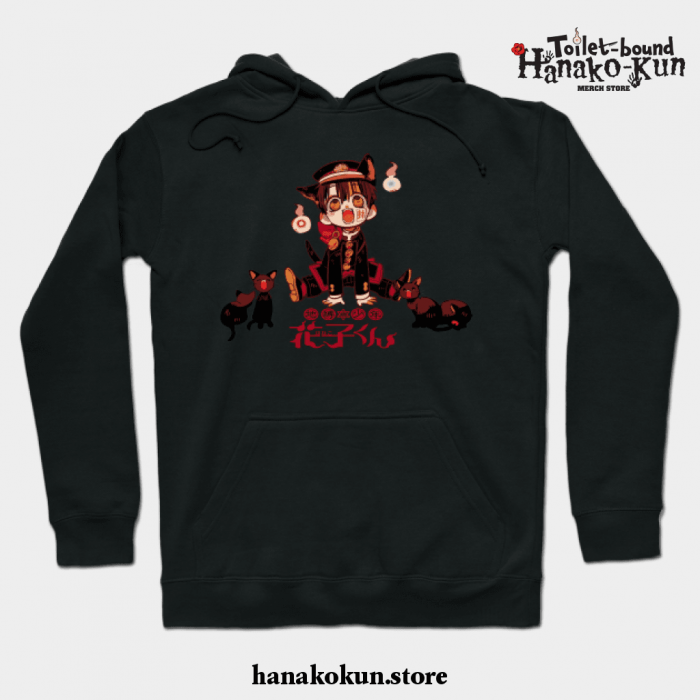 Hanako And Kitty Hoodie Black / S