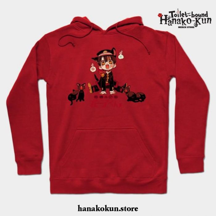 Hanako And Kitty Hoodie Red / S