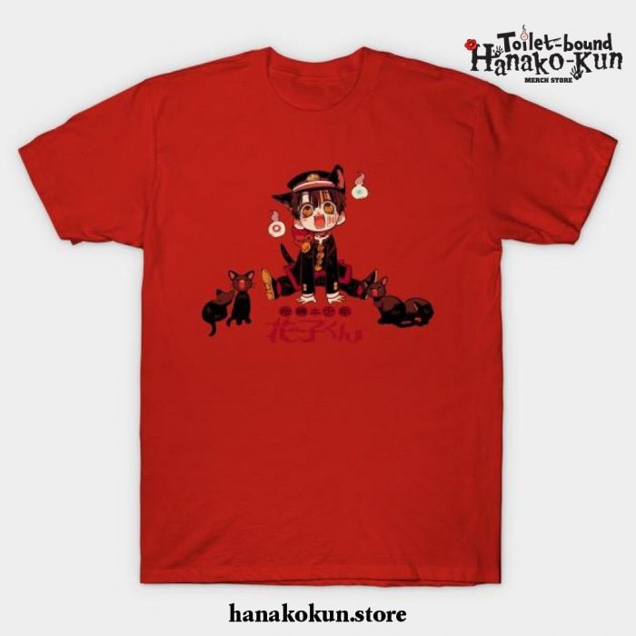 Hanako And Kitty T-Shirt Red / S