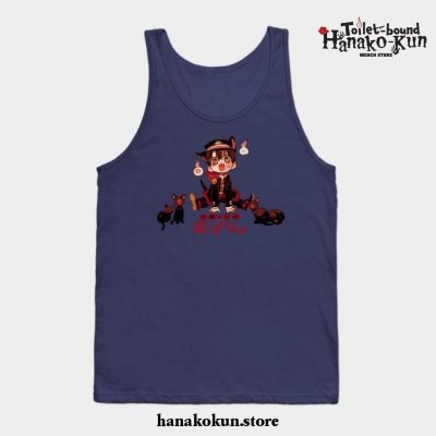 Hanako And Kitty Tank Top Navy Blue / S