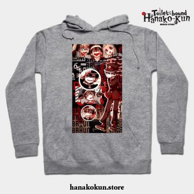 Hanako Collage Anime Hoodie Gray / S