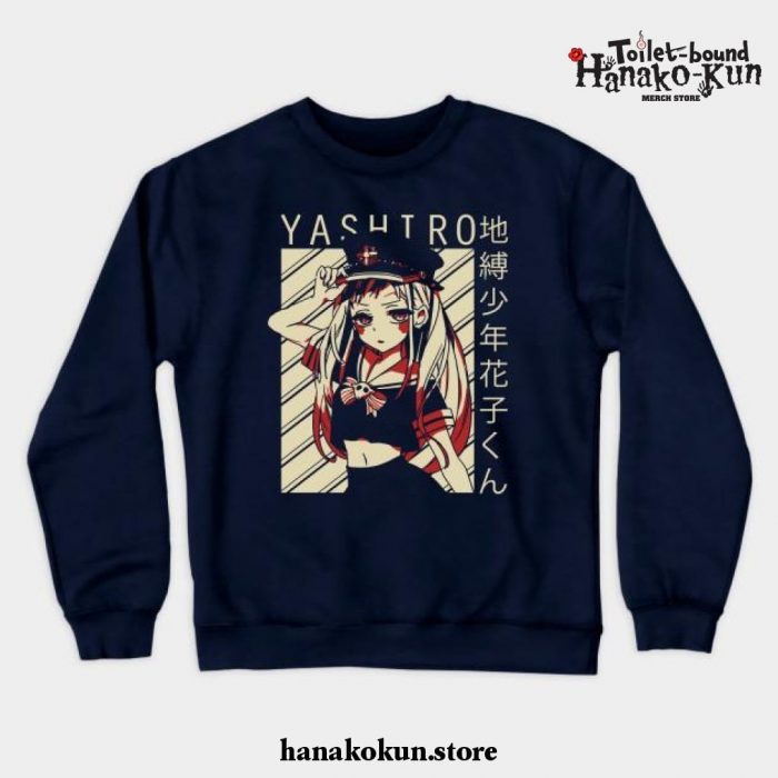 Hanako Hunyashiro Crewneck Sweatshirt Navy Blue / S