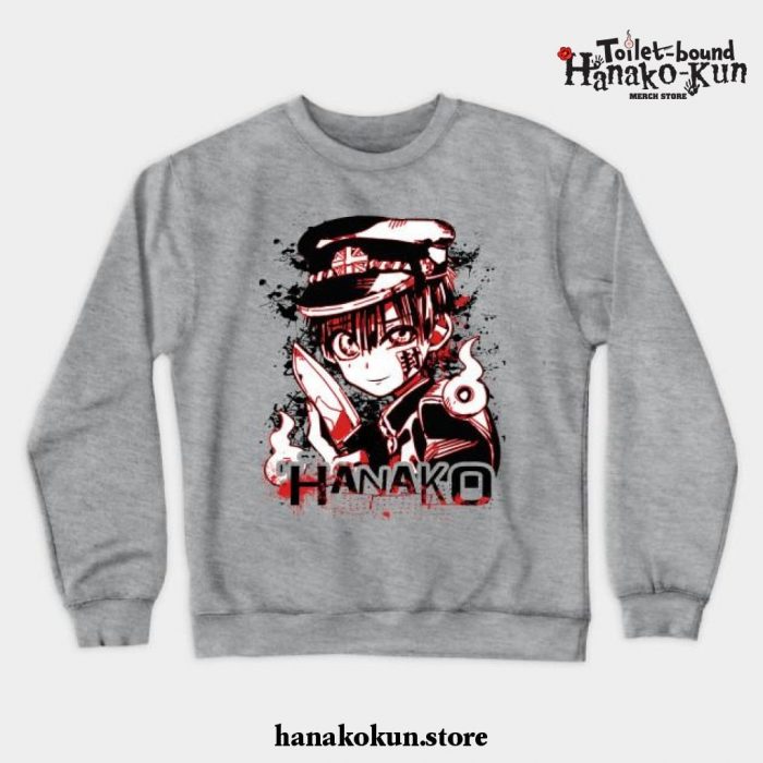 Hanako Kun Crewneck Sweatshirt Gray / S