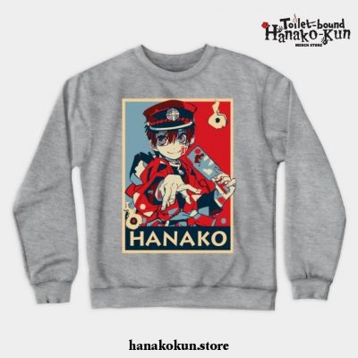 Hanako Kun Crewneck Sweatshirt Ver 4 Gray / S