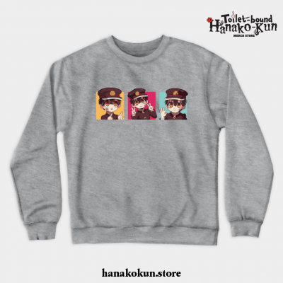 Hanako-Kun Jibaku Shounen Crewneck Sweatshirt Gray / S