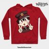 Hanako-Kun Peace Signs Hoodie Red / S