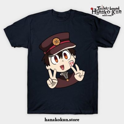 Hanako-Kun Peace Signs T-Shirt Navy Blue / S