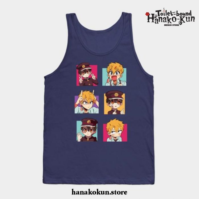 Jibaku Shounen Hanako Kun Tank Top Ver 2 Navy Blue / S