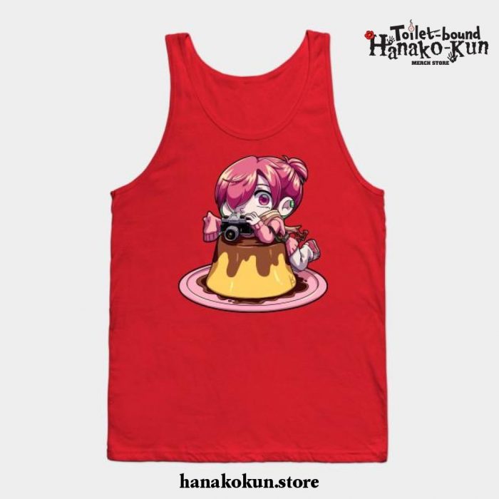 Pudding Mitsuba Tank Top Red / S