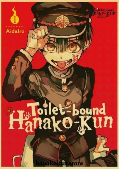 So Cute Toilet-Bound Hanako-Kun Vintage Kraft Paper Poster