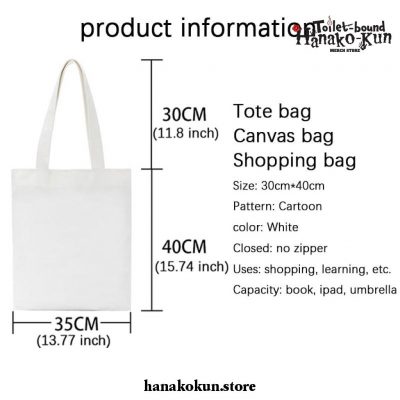 Toilet Bound Hanako Kun Canvas Shopping Bag