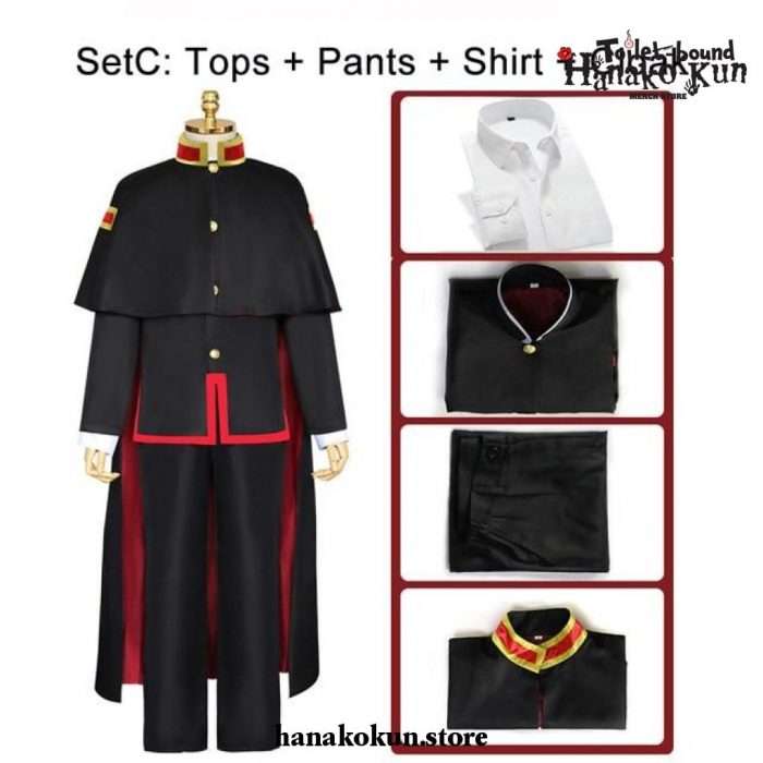 Toilet Bound Hanako-Kun School Uniform Halloween Cosplay Costume Set C / Xl