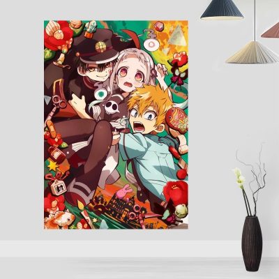 Jibaku Shounen Hanako C n Poster V i L a Treo T ng H nh Tranh.jpg Q90.jpg - Hanako Kun Store