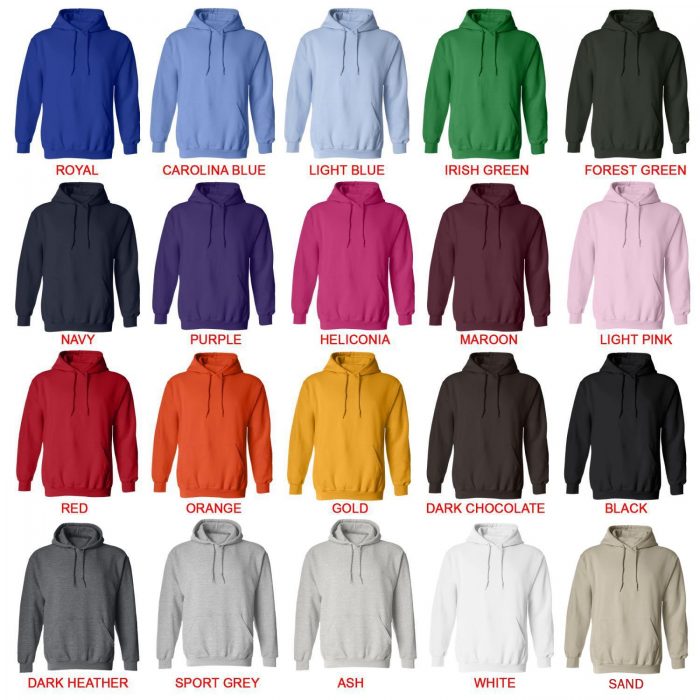 hoodie color chart - Hanako Kun Store